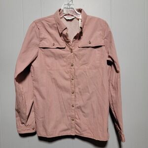 Orvis Womens Open Air Casting Shirt Spice Long Sleeve Button Up Size Small